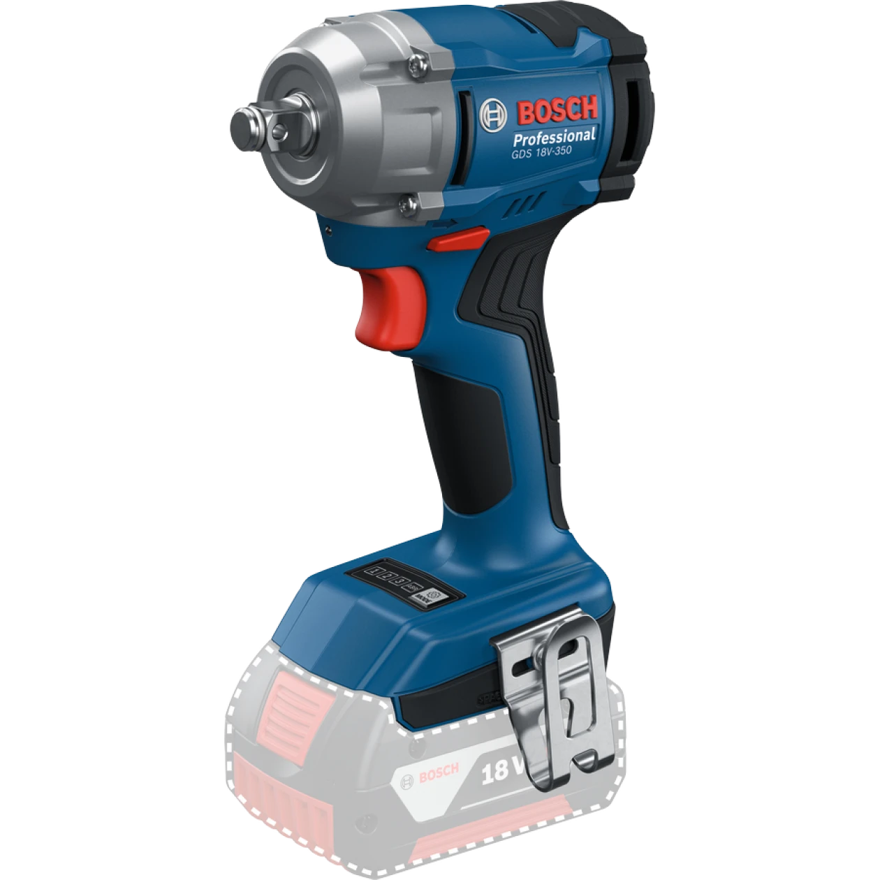 BOSCH Акумулаторен ударен гайковерт GDS 18V-350, SOLO