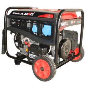 Електрогенератор SENCI SC9000E-LITE максимална мощност 7,5 KW 230V електрически старт и колела