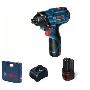 Bosch акумулаторен ударен винтоверт gdr 120 li 2x2.0ah