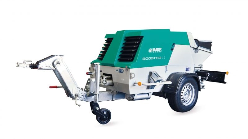 Бетонна помпа Imer BOOSTER 15 Yanmar Stage V 28.4 hp дебит 2-15 mc/h (само помпа)
