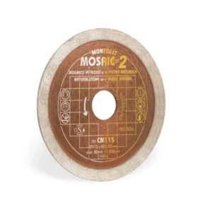 Диск Montolit CM115 Cermont SilverLine за стъкло/камък/мека керамична мозайка Ø 115 mm M22.2