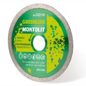 Montolit CZ125 CERMONT диамантен диск за керамика Ø 125 мм, дебелина 1,4 мм, захващане 22,2 мм